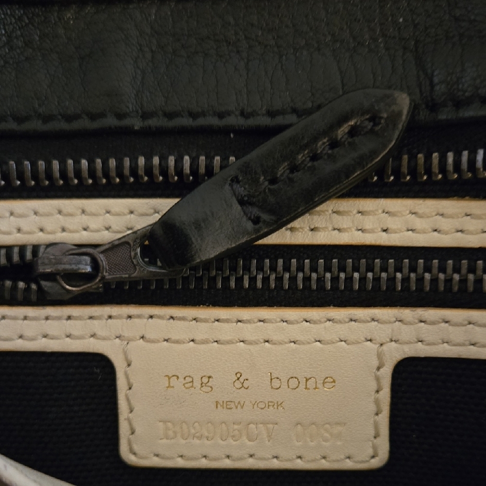 Authentic Rag & Bone Black Vintage Leather Women's Handbag - Picture 3 of 7
